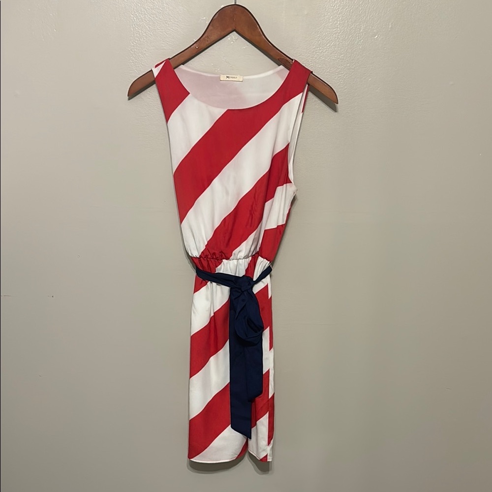 Red, white and blue dress